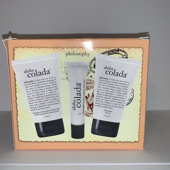 Aloha Colada Philosophy Lotion, Shower Gel Set - Picture 3 of 16